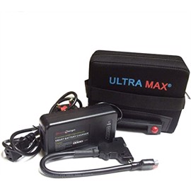 Ultra Max Lithium batteri 18Ah til Powakaddy Golfvogn komplet med kabel og oplader